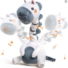 TUMAMA Singing Talking Dancing Toy, Mimicking Twisting Electronic Soft Plush Zebra Toy with Recording & Repeating What You Say, Singing Interactive Toddler Toys for Boys Girls Gifts