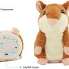 Talking Hamster, Interactive Stuffed Plush Animal Talking Toy Cute Sound Effects with Repeats Your Said Voice, Best Buddy for Kids Gift Age 3+ (Brown)