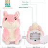 Kids Toddler Toys for Ages 2-4, Talking Hamster Repeats What You Say, Interactive Plush Repeating Toy for 2 3 4 5 6 8 Year Old Boy Girl Birthday Gift (Pink)