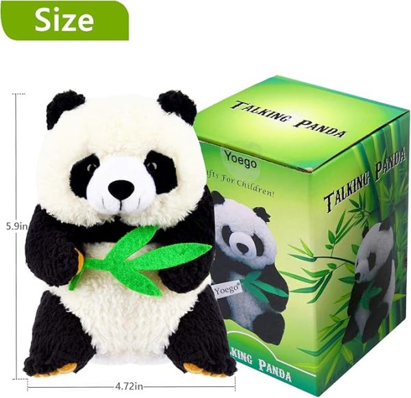 Talking Toy, Plush Panda Cute Sound Effects with Repeats Your Said Voice, Best Buddy for Kids Gift