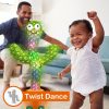 Pbooo [Update Volume Adjustable Dancing Talking Cactus Mimicking Toy, Talking Repeat Singing Cactus Toy 120 Pcs Songs for Baby 16s Record Your Sound with Led Light
