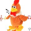 Hopearl Talking Chicken Repeats What You Say Walking Chick Electric Interactive Animated Toy Speaking Plush Buddy Gifts for Toddlers Birthday, 9''