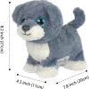 WorWoder Plush Husky Dog Toy Puppy Electronic Interactive Pet - Walking, Barking, Tail Wagging, Stretching Companion Animal for Kids