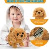 Plush Teddy Toy Puppy Electronic Interactive Dog - Walking, Barking, Tail Wagging, Stretching Companion Animal for Kids Toddlers