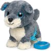 YH YUHUNG Walking and Barking Dog Toy Pet with Remote Control Leash Walking Puppy Toys for Kids Electronic Pets for Girls (Blue)