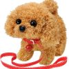 Plush Teddy Toy Puppy Electronic Interactive Dog - Walking, Barking, Tail Wagging, Stretching Companion Animal for Kids Toddlers