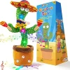 Ayeboovi Dancing Talking Cactus Baby Toy, Mimicking Recording Toy Repeats What You Say (Talking Adjust Volume Cactus)