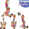 Hopearl Glowing Dancing Giraffe, Repeating Talking Interactive Animated Toy, Wriggling Singing Mimicking, Electric Light Up, Brown, 13''